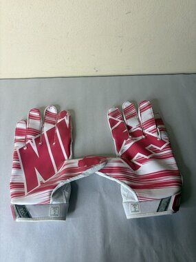 Nike Vapor Jet 3.0 adult receiver football gloves Pink And White Size 3XL